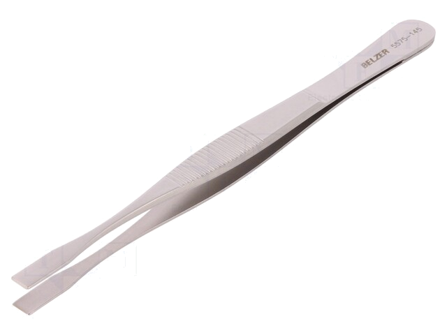 Pincet; 145mm; Bladen: breed; De vorm van de punt: schepje Pincet; 145mm; Bladen: breed; De vorm van de punt: schepje